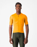 CASTELLI Cyklistický dres s krátkým rukávem - ESPRESSO - oranžová