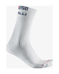 CASTELLI Cyklistické ponožky klasické - BANDITO MERINO 18 - bílá