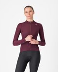 CASTELLI Cyklistický dres s dlouhým rukávem zimní - ESPRESSO THERMAL W LS - červená