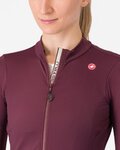 CASTELLI Cyklistický dres s dlouhým rukávem zimní - ESPRESSO THERMAL W LS - červená