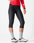 CASTELLI Cyklistické kalhoty 3/4 bez laclu - ENTRATA W - černá