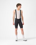 CASTELLI Cyklistické kalhoty krátké s laclem - AERO RACE S - černá