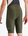 CASTELLI Cyklistické kalhoty krátké s laclem - COMPETIZIONE 2 - zelená