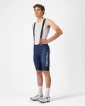 CASTELLI Cyklistické kalhoty krátké s laclem - COMPETIZIONE 2 KIT - modrá