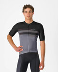 CASTELLI Cyklistický dres s krátkým rukávem - SIMBOLO - šedá/černá