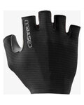 CASTELLI Cyklistické rukavice krátkoprsté - ESPRESSO - černá