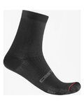 CASTELLI Cyklistické ponožky klasické - ESPRESSO 12 - černá