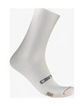 CASTELLI Cyklistické ponožky klasické - ESPRESSO 2 - bílá
