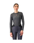 CASTELLI Cyklistické triko s dlouhým rukávem - MEDIO BASE LAYER W - šedá