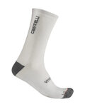 CASTELLI Cyklistické ponožky klasické - VENTI SOFT MERINO - bílá