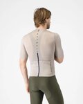 CASTELLI Cyklistický dres s krátkým rukávem - DRITTONE LOGO - béžová