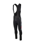 AGU Cyklistické kalhoty dlouhé s laclem - REPLICA VISMA | LEASE A BIKE 2024 - černá