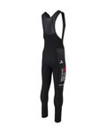 AGU Cyklistické kalhoty dlouhé s laclem - REPLICA VISMA | LEASE A BIKE 2024 - černá
