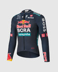 SPORTFUL Cyklistický dres s dlouhým rukávem letní - RED BULL BORA - HANSGROHE THERMAL - modrá