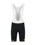 RAPIDGEAR Cyklistické kalhoty krátké s laclem - VISMA TDF25 REPLICA BIBSHORT - černá