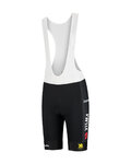 RAPIDGEAR Cyklistické kalhoty krátké s laclem - VISMA TDF25 REPLICA BIBSHORT - černá