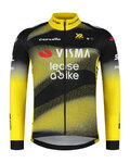 RAPIDGEAR Cyklistický dres s dlouhým rukávem letní - VISMA TDF25 REPLICA JERSEY - žlutá/černá