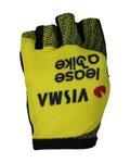 RAPIDGEAR Cyklistické rukavice krátkoprsté - VISMA TDF25 REPLICA GLOVES - žlutá/černá