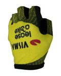 RAPIDGEAR Cyklistické rukavice krátkoprsté - VISMA TDF25 REPLICA GLOVES - žlutá/černá