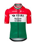 RAPIDGEAR Cyklistický dres s krátkým rukávem - REPLICA VISMA HUNGARIAN CHAMP 2025 - červená/bílá/zelená