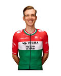 RAPIDGEAR Cyklistický dres s krátkým rukávem - REPLICA VISMA HUNGARIAN CHAMP 2025 - červená/bílá/zelená