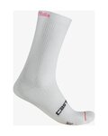 CASTELLI Cyklistické ponožky klasické - GIRO D'ITALIA 18 - bílá