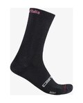 CASTELLI Cyklistické ponožky klasické - GIRO D'ITALIA 18 - černá