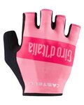 CASTELLI Cyklistické rukavice krátkoprsté - GIRO 3 - růžová