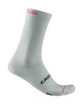 CASTELLI Cyklistické ponožky klasické - GIRO LOGO 18 - bílá