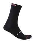CASTELLI Cyklistické ponožky klasické - GIRO LOGO 18 - černá