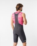 CASTELLI Cyklistické kalhoty krátké s laclem - GIRO TROFEO 2 - šedá