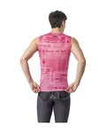 CASTELLI Cyklistické triko bez rukávů - GAZZETTA DELLO SPORT - růžová