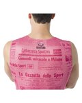 CASTELLI Cyklistické triko bez rukávů - GAZZETTA DELLO SPORT - růžová