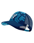 COMPRESSPORT Cyklistická čepice - TRUCKER CAP - modrá