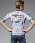 ALÉ Cyklistický dres s krátkým rukávem - BAHRAIN VICTORIOUS 2025 - bílá/modrá