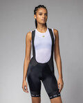 ALÉ Cyklistické kalhoty krátké s laclem - STRADA 2.0 PR-E - černá/bílá