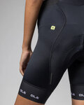 ALÉ Cyklistické kalhoty krátké s laclem - STRADA 2.0 PR-E - černá/bílá