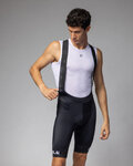 ALÉ Cyklistické kalhoty krátké s laclem - CORSA 2.0 PRAGMA - černá