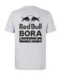 RED BULL Cyklistické triko s krátkým rukávem - RED BULL BORA HANSGROHE - šedá