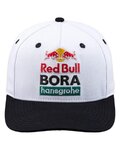 RED BULL Cyklistická čepice - RED BULL BORA HANSGROHE - bílá/černá