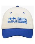 RED BULL Cyklistická čepice - RED BULL BORA HANSGROHE - bílá/modrá