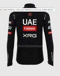 PISSEI Cyklistická zateplená bunda - UAE TEAM EMIRATES - XRG 2025 GIACCA PRIMAPELLE OFFICIAL - černá