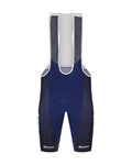 SANTINI Cyklistické kalhoty krátké s laclem - TREK FACTORY RACING 2025 - modrá