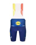 SANTINI Cyklistické kalhoty krátké s laclem - LIDL TREK 2026 FAN LINE