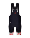 SANTINI Cyklistické kalhoty krátké s laclem - TOUR DE FRANCE - BIB SHORTS - černá