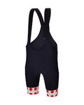 SANTINI Cyklistické kalhoty krátké s laclem - TOUR DE FRANCE - BIB SHORTS - černá