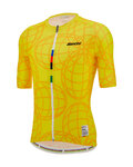 SANTINI Cyklistický dres s krátkým rukávem - UCI GOODWOOD 1982 - žlutá