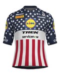 SANTINI Cyklistický dres s krátkým rukávem - LIDL TREK 2026 NATIONAL CHAMPION US
