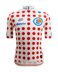 SANTINI Cyklistický dres s krátkým rukávem - TOUR DE FRANCE - POLKA DOT JERSEY - vícebarevná