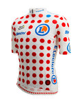 SANTINI Cyklistický dres s krátkým rukávem - TOUR DE FRANCE - POLKA DOT JERSEY - vícebarevná